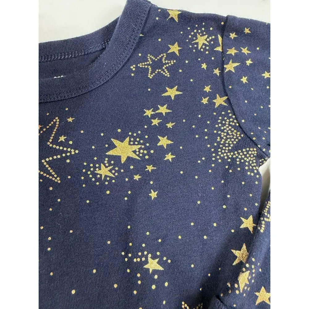 Gap Organically Grown Cotton Gold Star Pajamas Size 4 Years